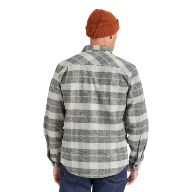 Brixton Men's Bowery Heavy Weight Flannel | Black/Charcoal