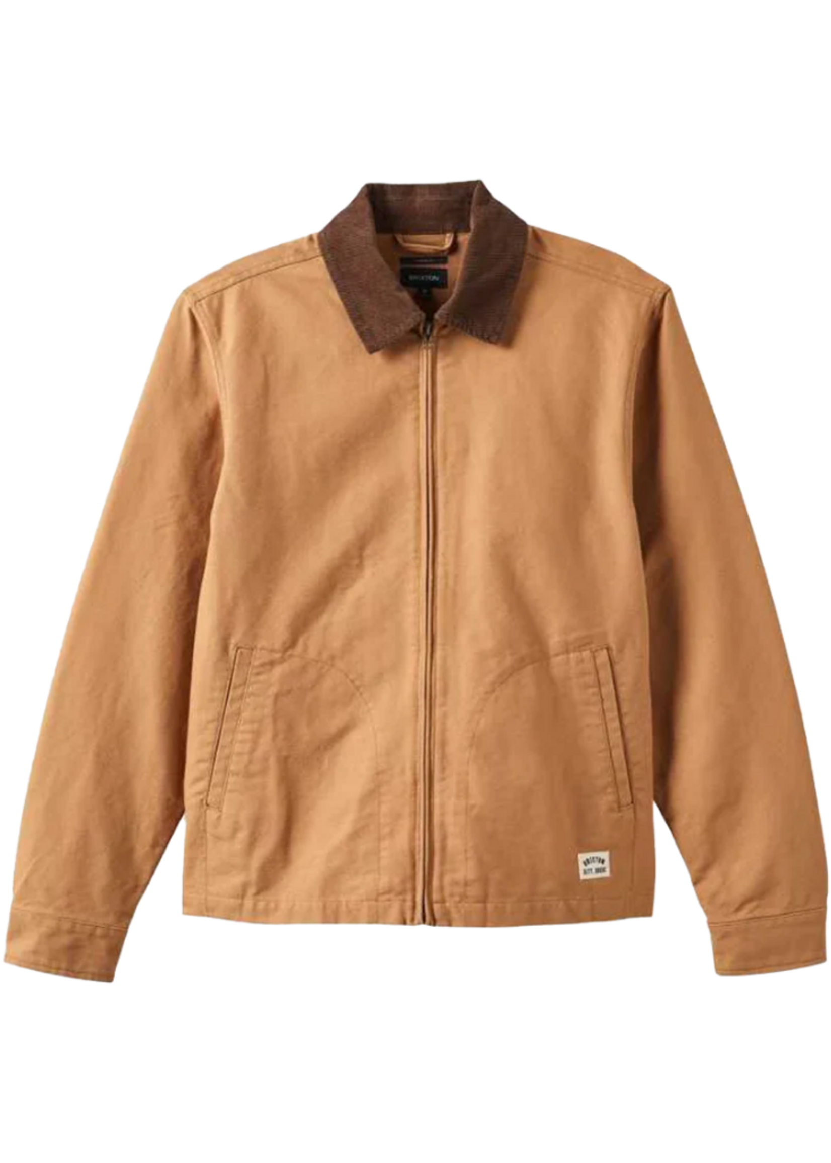 Brixton Men's Mechanic Garage Zip Jacket | Tobacco Brown