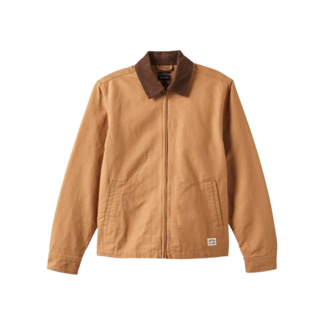 Brixton Men's Mechanic Garage Zip Jacket | Tobacco Brown