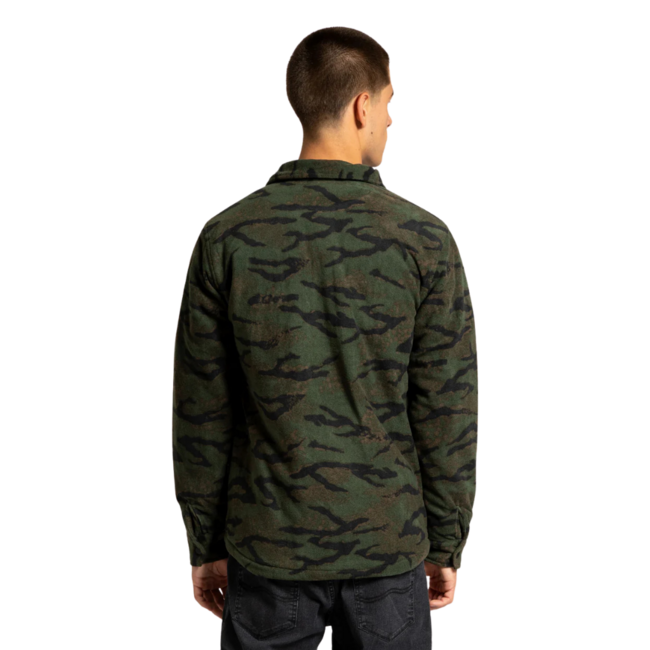 Volcom Men's Bowered Fleece Jacket - Squadron Green