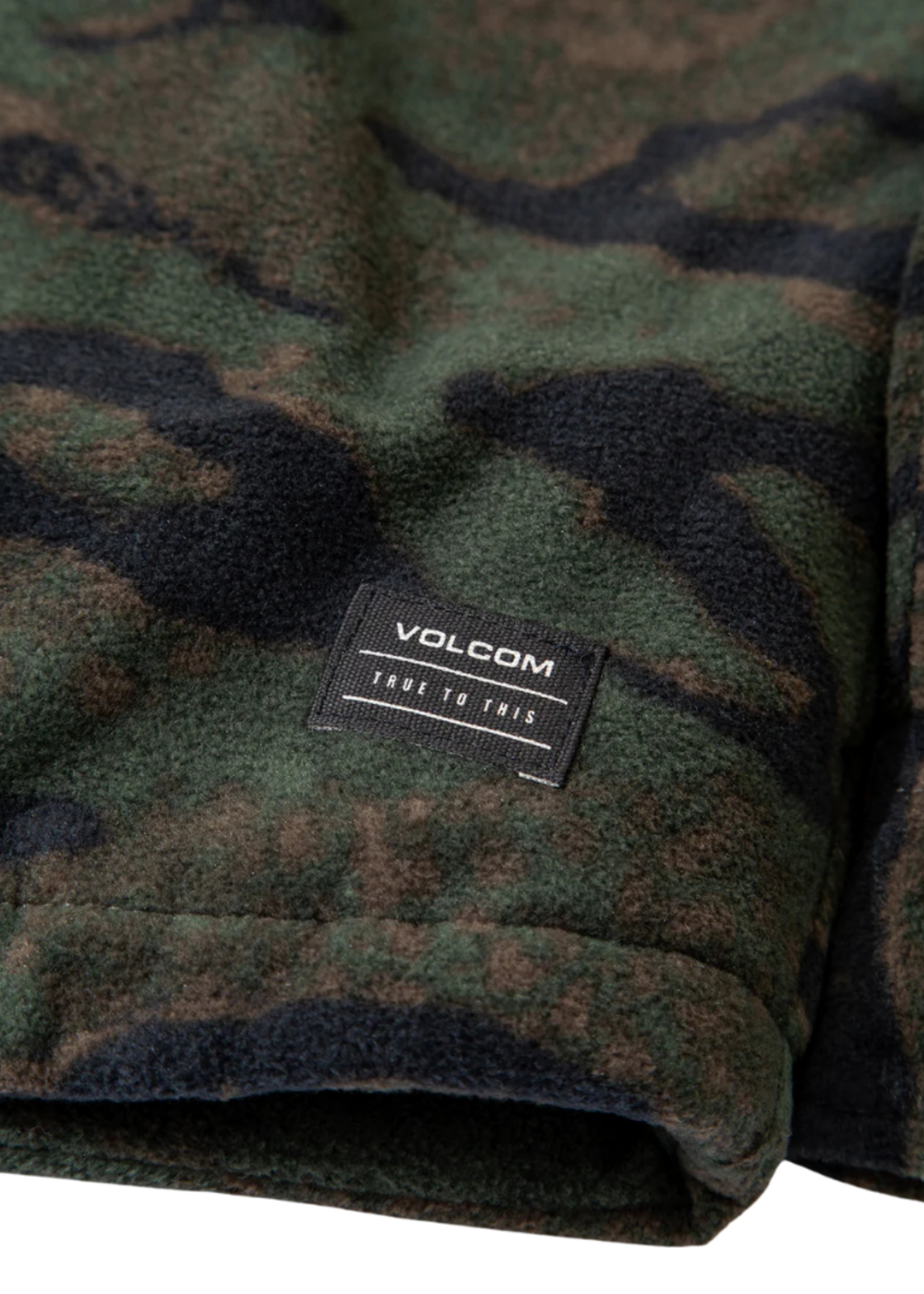 Volcom Men's Bowered Fleece Jacket - Squadron Green