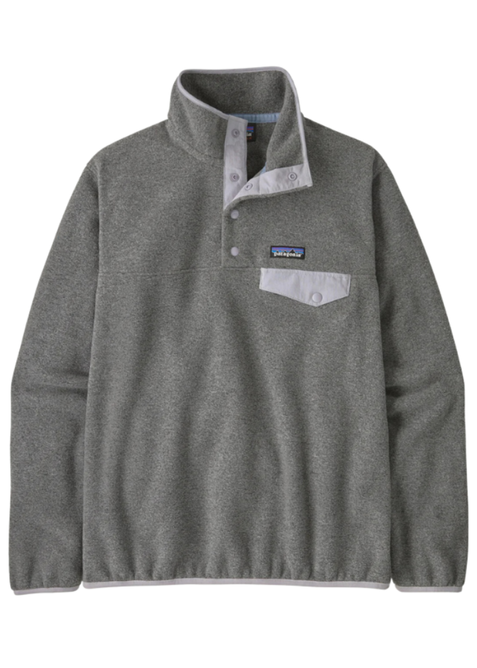 Patagonia Women's Lightweight Synchilla Fleece Snap-T Pullover | Nickel / Permafrost Purple