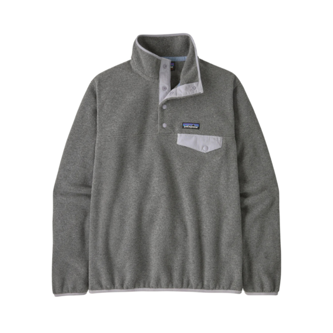 Patagonia Women's Lightweight Synchilla Fleece Snap-T Pullover | Nickel / Permafrost Purple