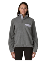 Patagonia Women's Lightweight Synchilla Snap-T Pullover | Nickel / Permafrost Purple