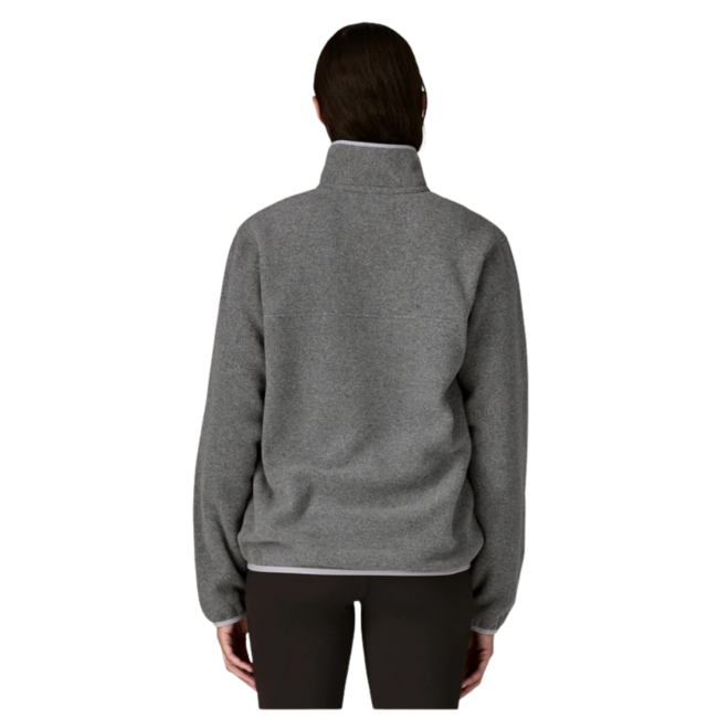 Patagonia Women's Lightweight Synchilla Fleece Snap-T Pullover | Nickel / Permafrost Purple