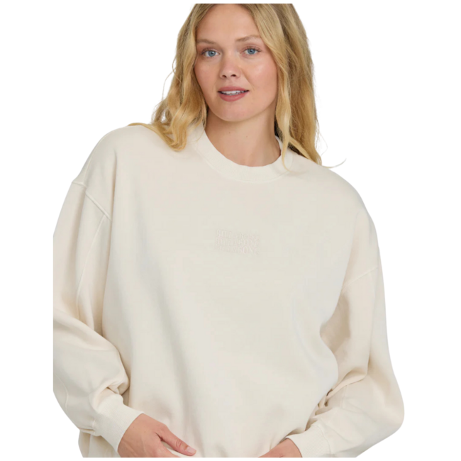 Billabong Women's Bleached Out Kendal Crewneck Sweater - Vanilla