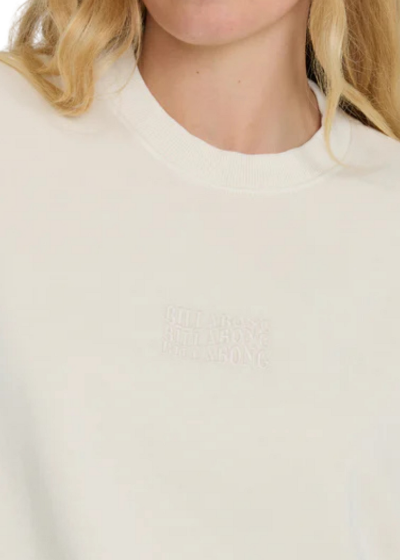 Billabong Women's Bleached Out Kendal Crewneck Sweater - Vanilla