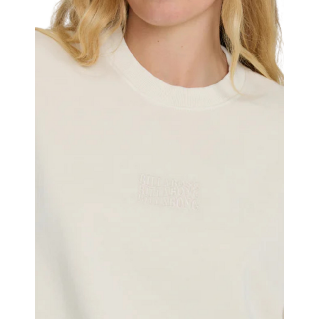 Billabong Women's Bleached Out Kendal Crewneck Sweater - Vanilla
