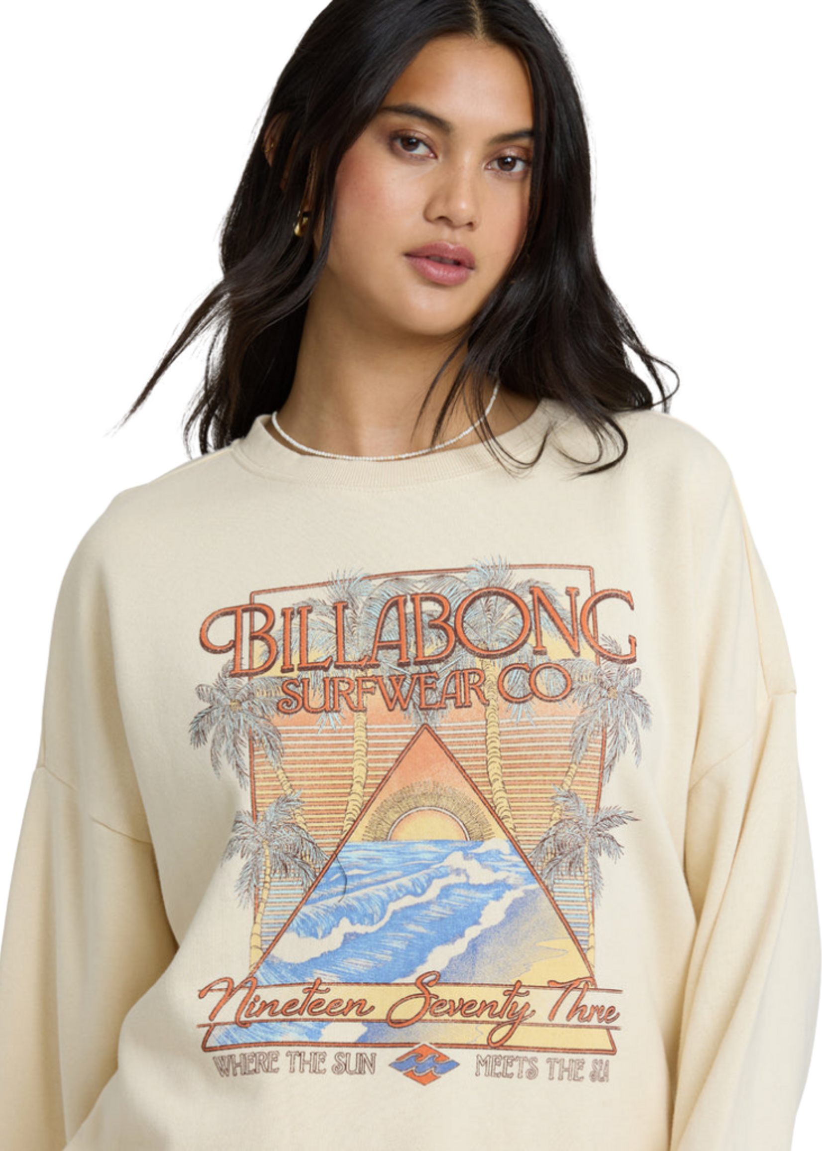 Billabong Women's Echo Crewneck Sweatshirt | Winter White