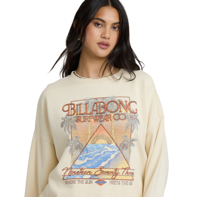 Billabong Women's Echo Crewneck Sweatshirt | Winter White