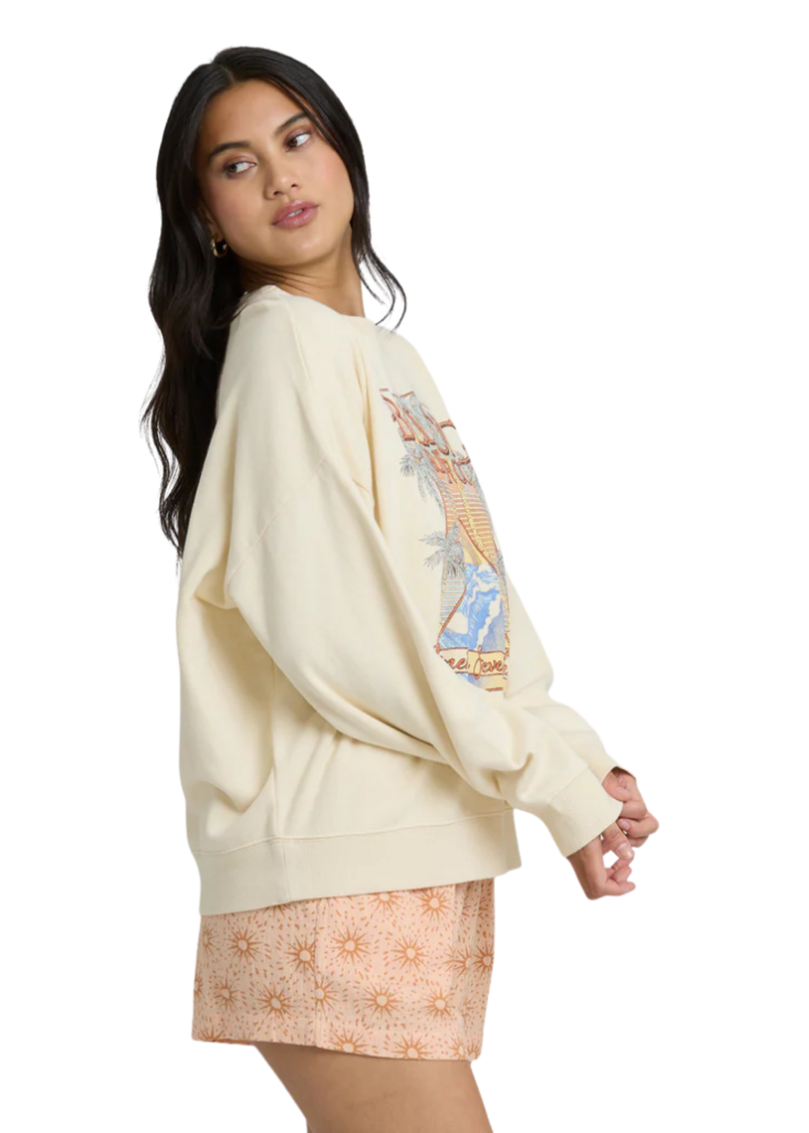 Billabong Women's Echo Crewneck Sweatshirt | Winter White