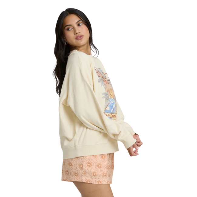 Billabong Women's Echo Crewneck Sweatshirt | Winter White