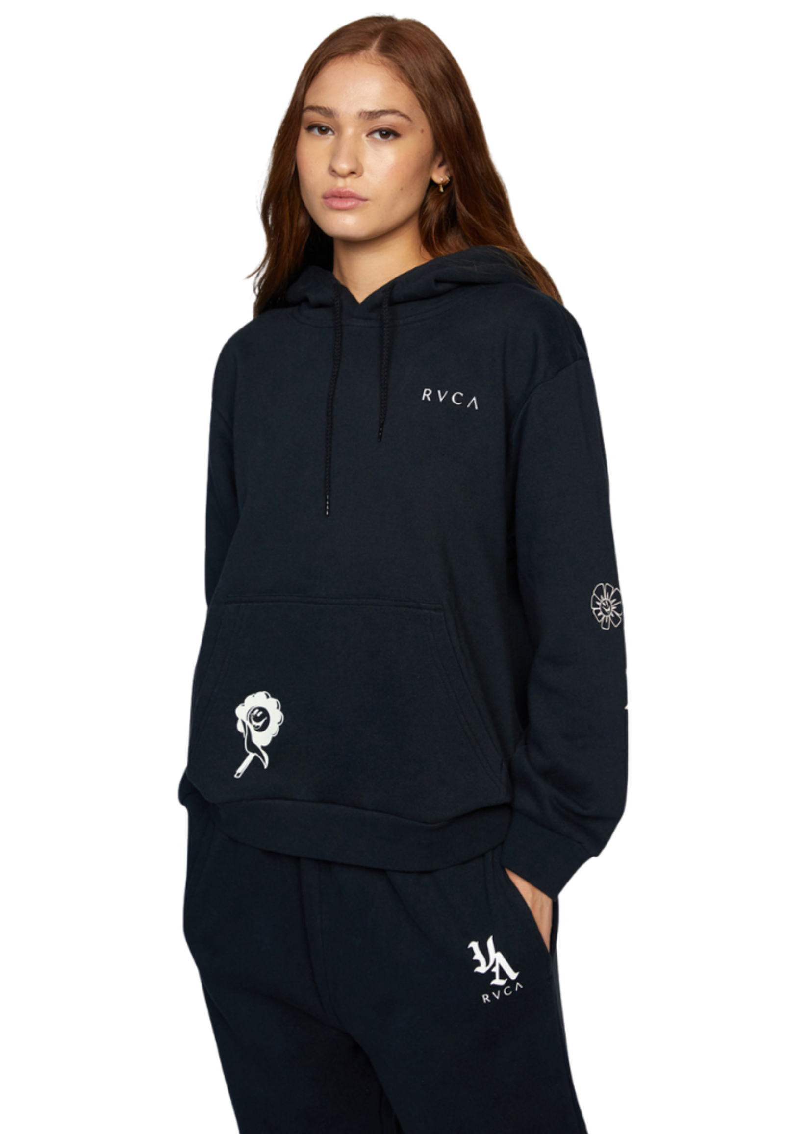 RVCA Women's Mash Up Hoodie | Black