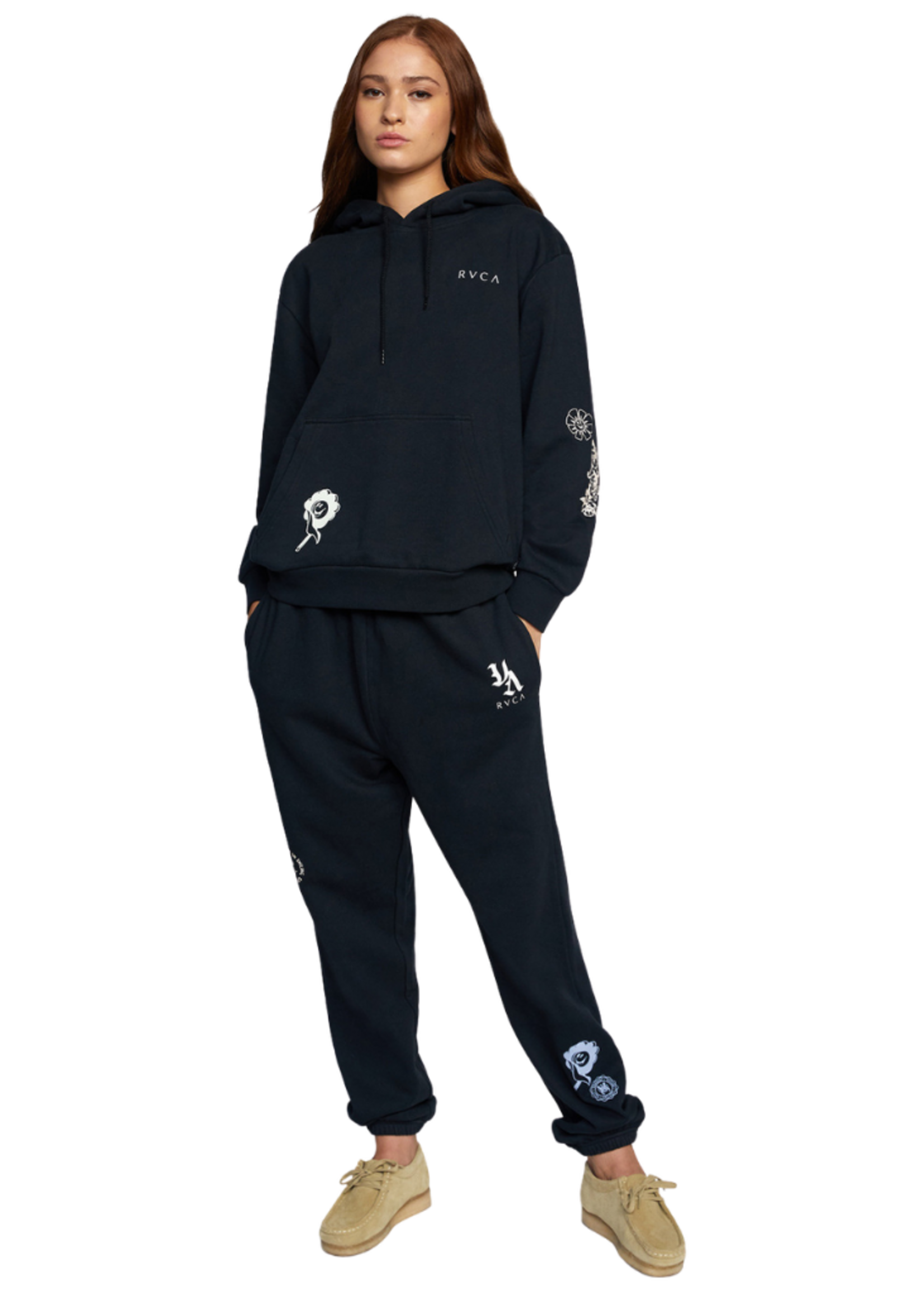 RVCA Women's Mash Up Hoodie | Black
