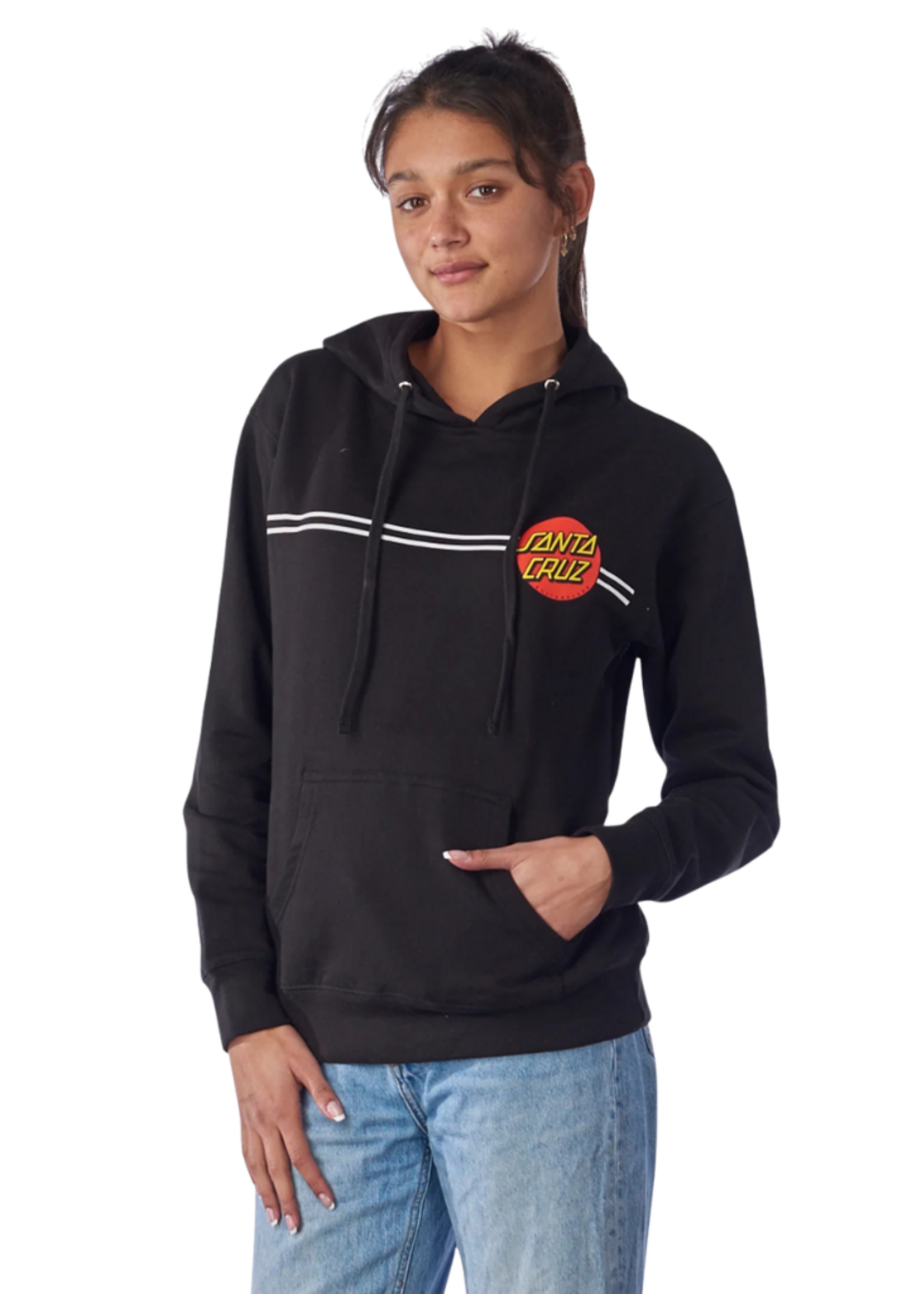 Santa Cruz Women's Classic Dot Pullover Hoodie | Black