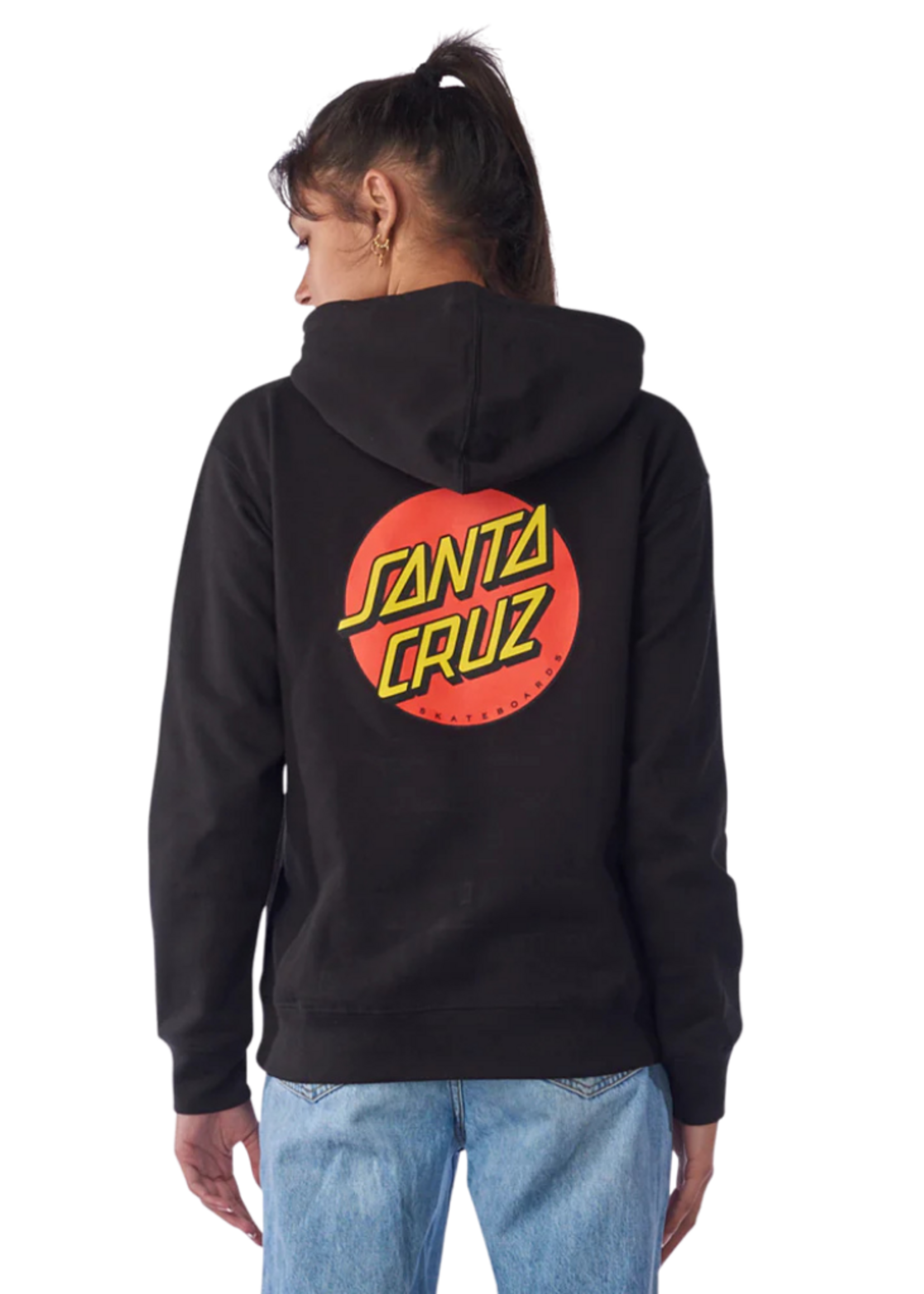 Santa Cruz Women's Classic Dot Pullover Hoodie | Black
