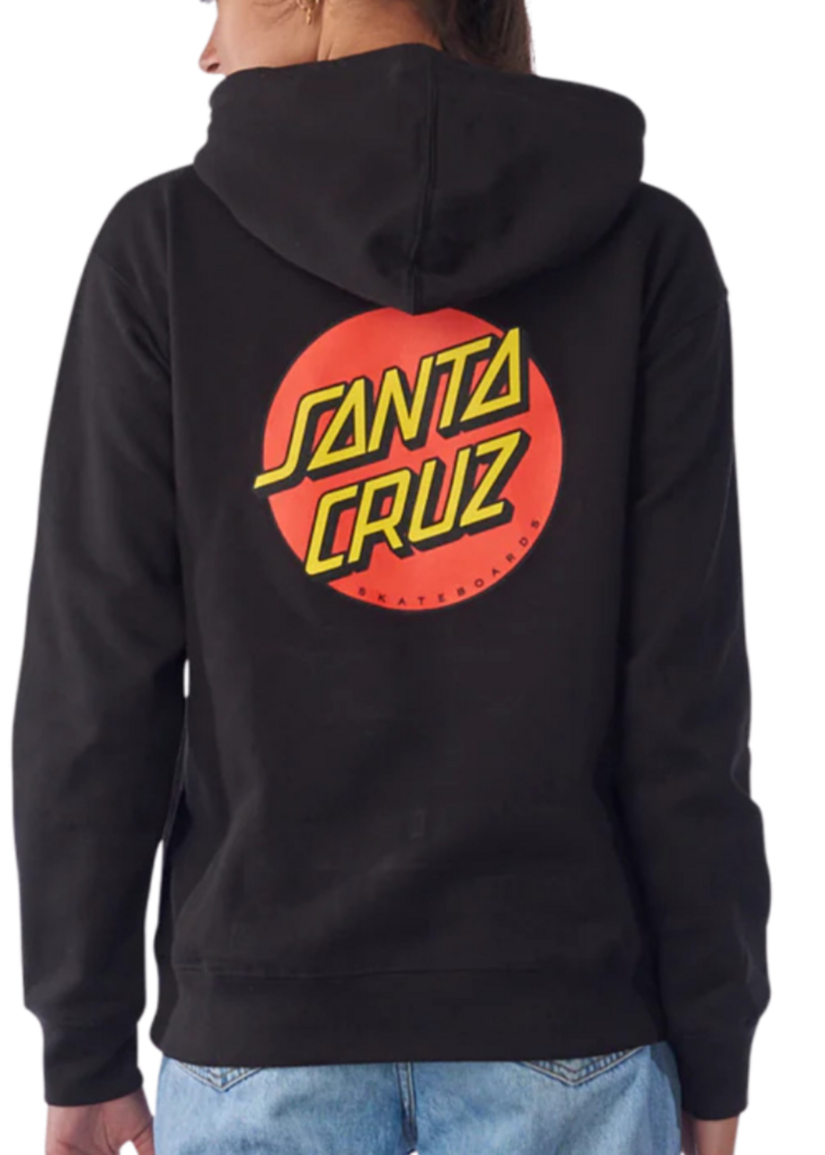 Santa Cruz Women's Classic Dot Pullover Hoodie | Black