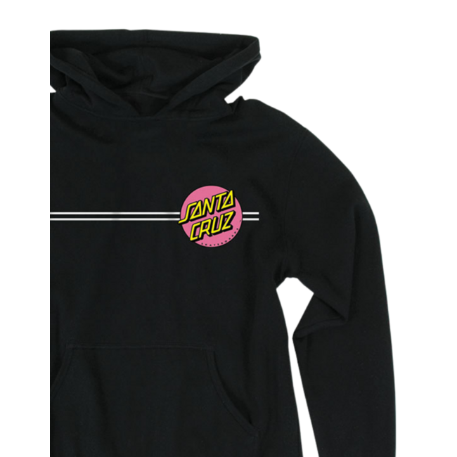Santa Cruz Women's Pink Dot Pullover Hoodie | Black