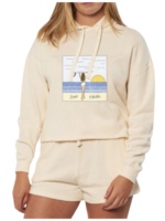 Sisstrevolution Women's Sunset Girl Crop Hoodie | Vintage White