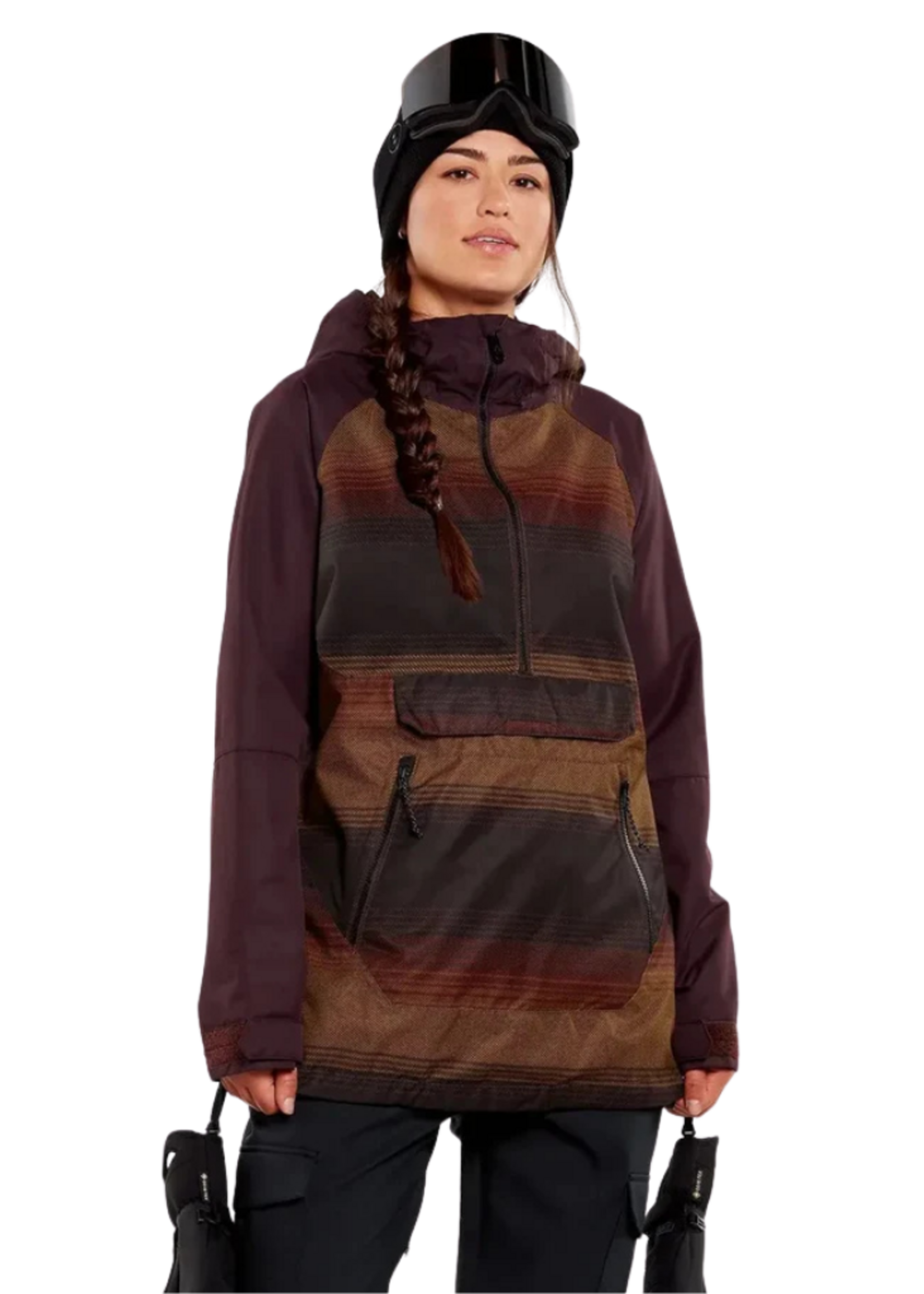 Volcom Women's Mirror Pullover Anorak | Stripe