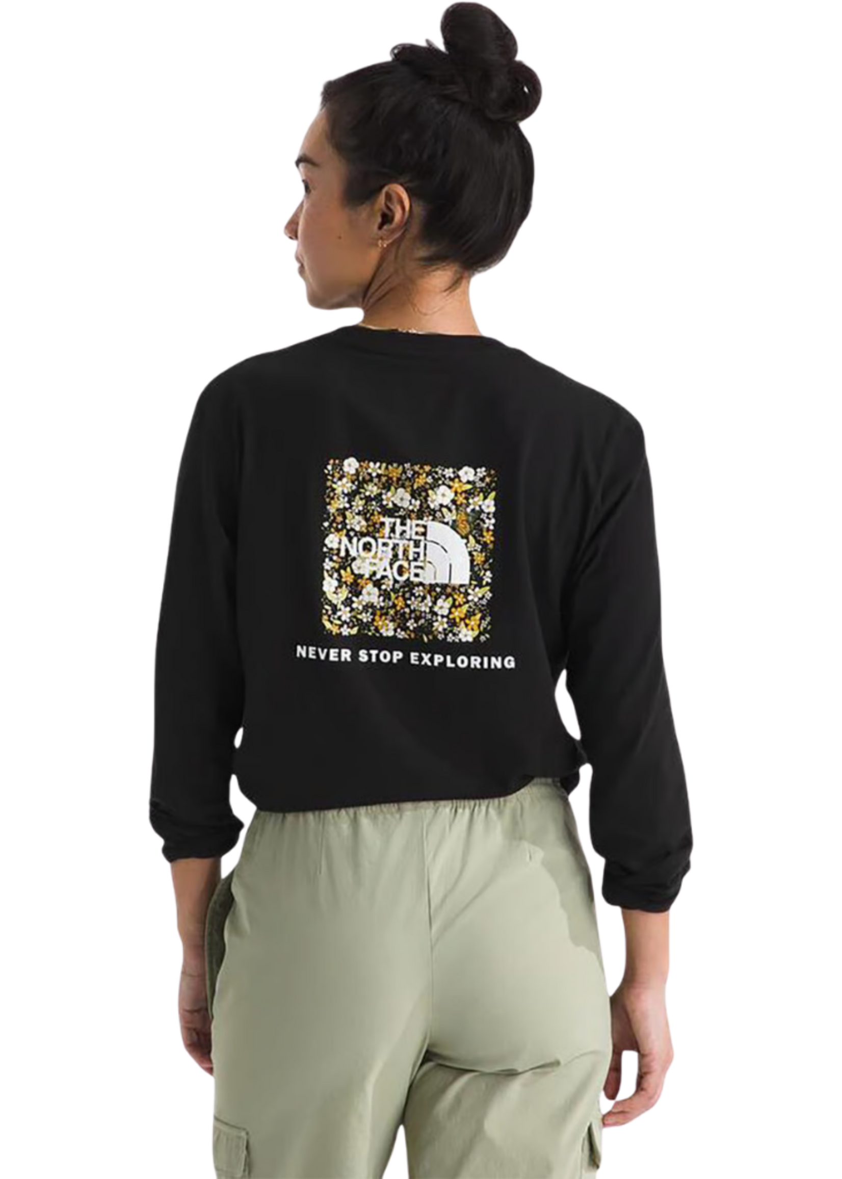 The North Face Women's Floral Box NSE Long Sleeve | TNF Black