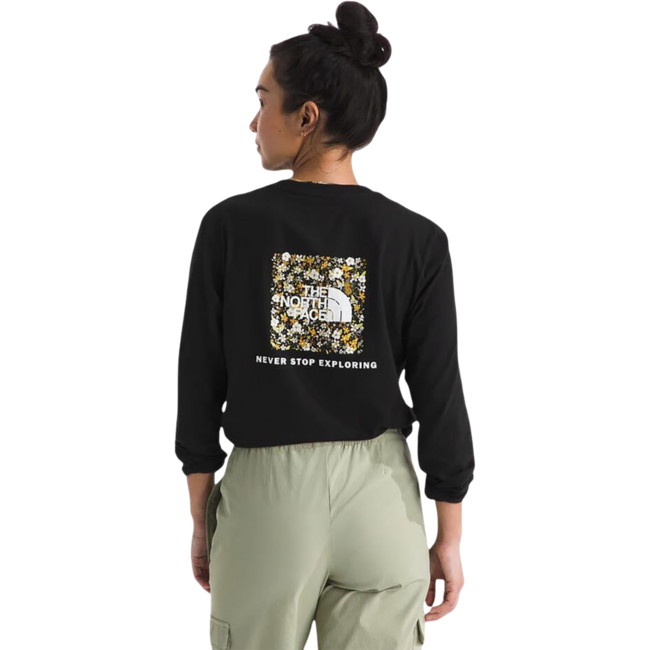 The North Face Women's Floral Box NSE Long Sleeve | TNF Black