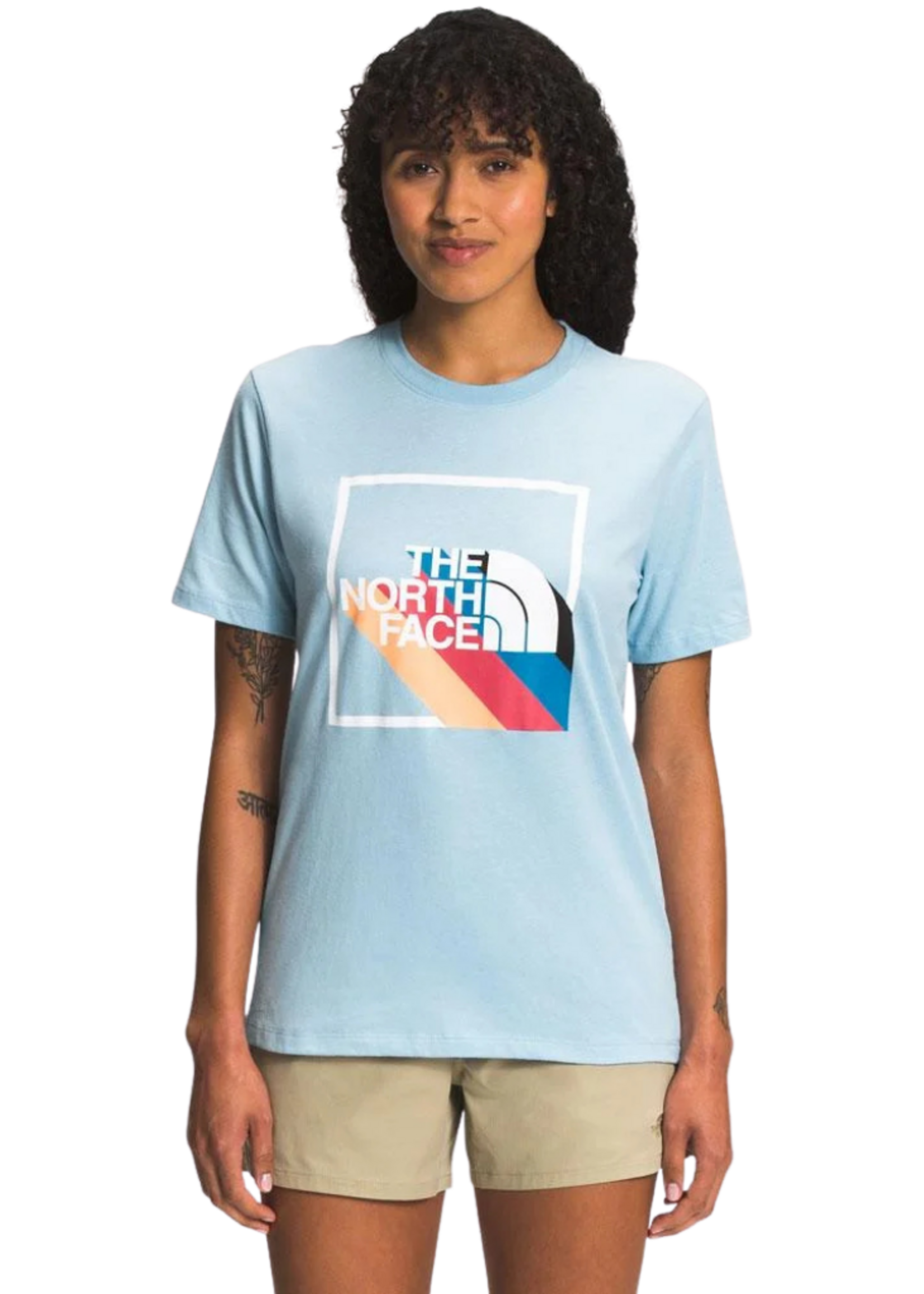 The North Face Women's Shadow Box Short Sleeve Tee | Beta Blue