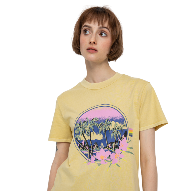 Volcom Women's Lock It Up Short Sleeve Tee | Wheat