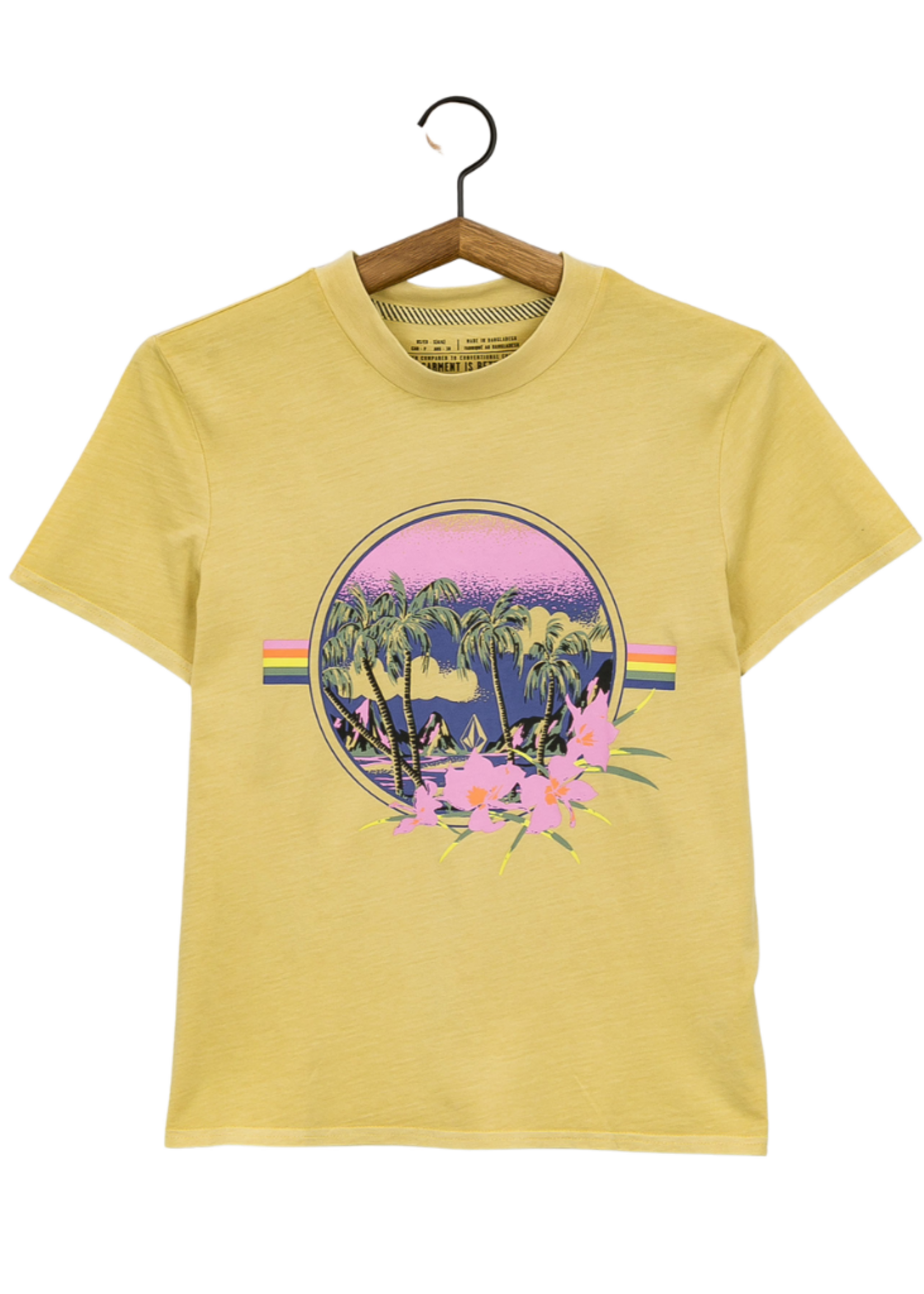 Volcom Women's Lock It Up Short Sleeve Tee | Wheat