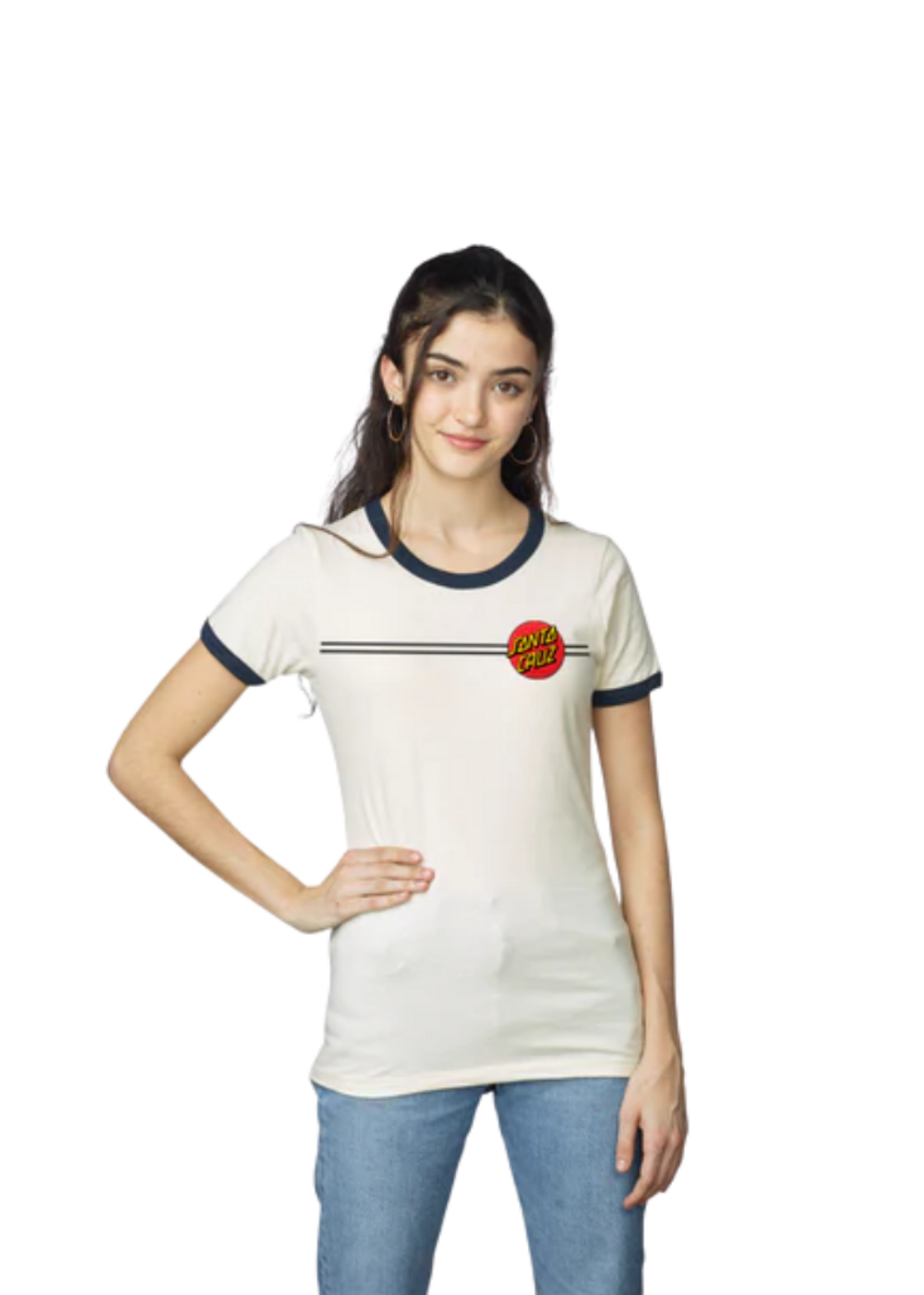 Santa Cruz Women's Classic Dot Regular Short Sleeve Tee