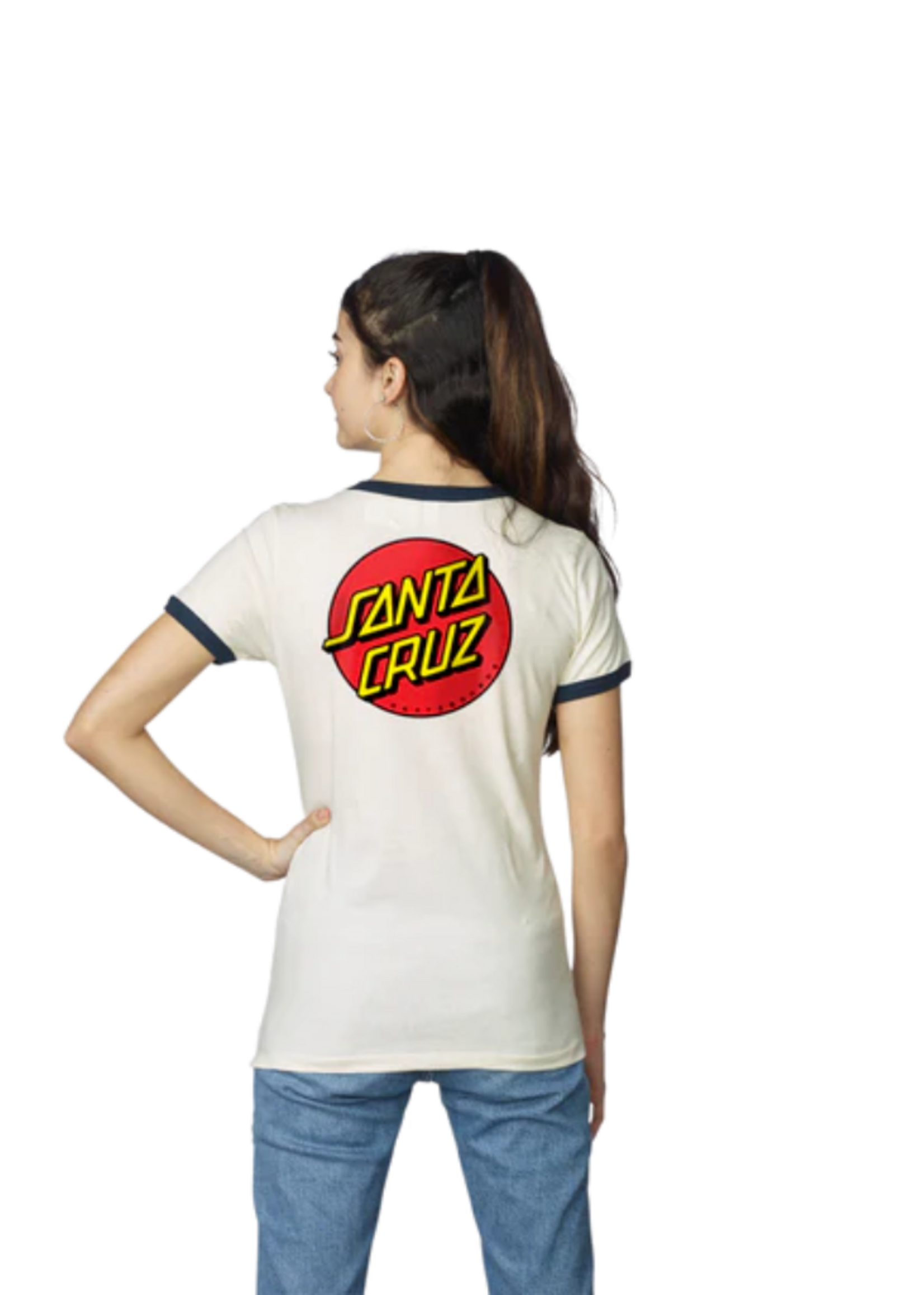 Santa Cruz Women's Classic Dot Regular Short Sleeve Tee