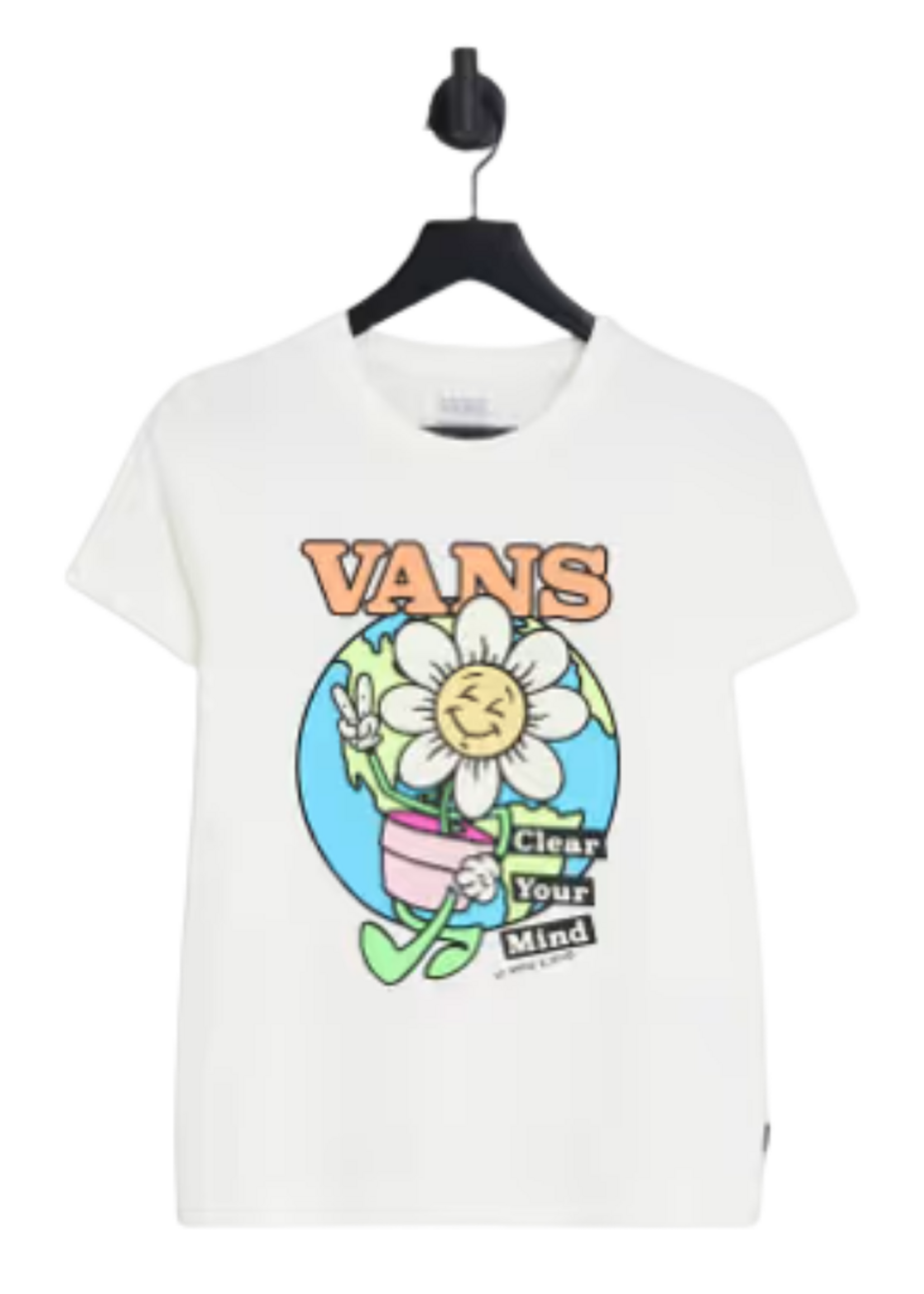Vans Youth Clear Mind Short Sleeve T-shirt | Marshmallow