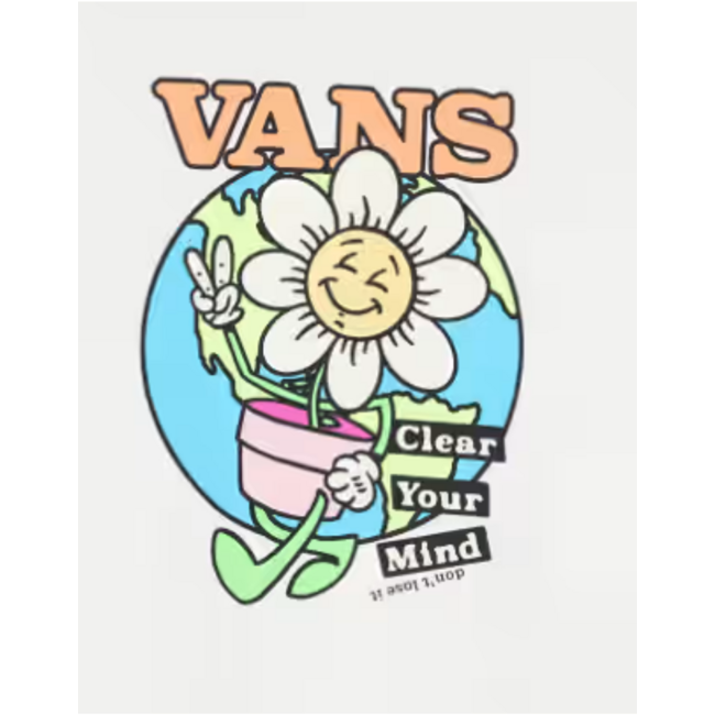 Vans Youth Clear Mind Short Sleeve T-shirt | Marshmallow