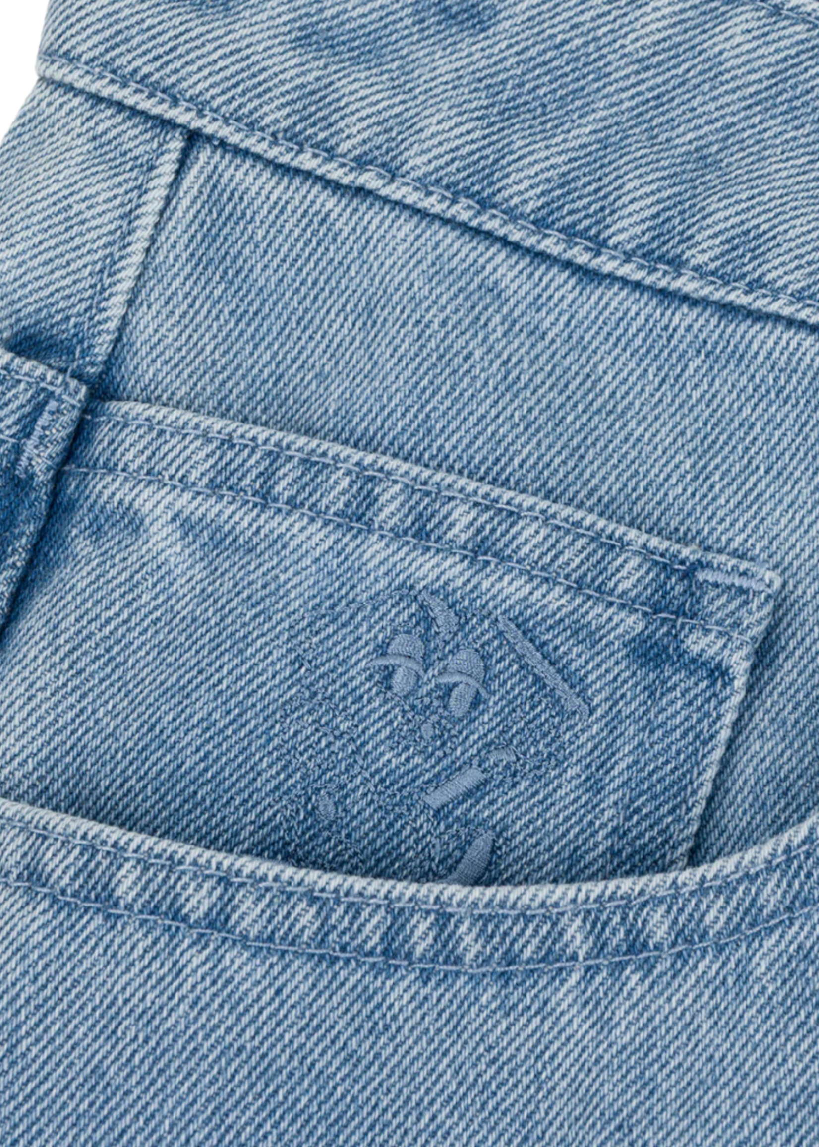 Loviah Men's 1990 Baggy 5 Pocket Denim Jeans | Indigo Light Wash