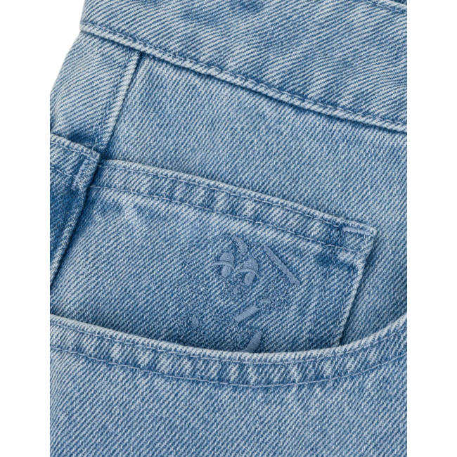 Loviah Men's 1990 Baggy 5 Pocket Denim Jeans | Indigo Light Wash