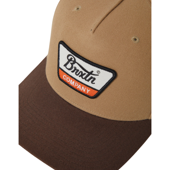 Brixton Linwood Netplus Snapback | Sand/Pinecone Brown