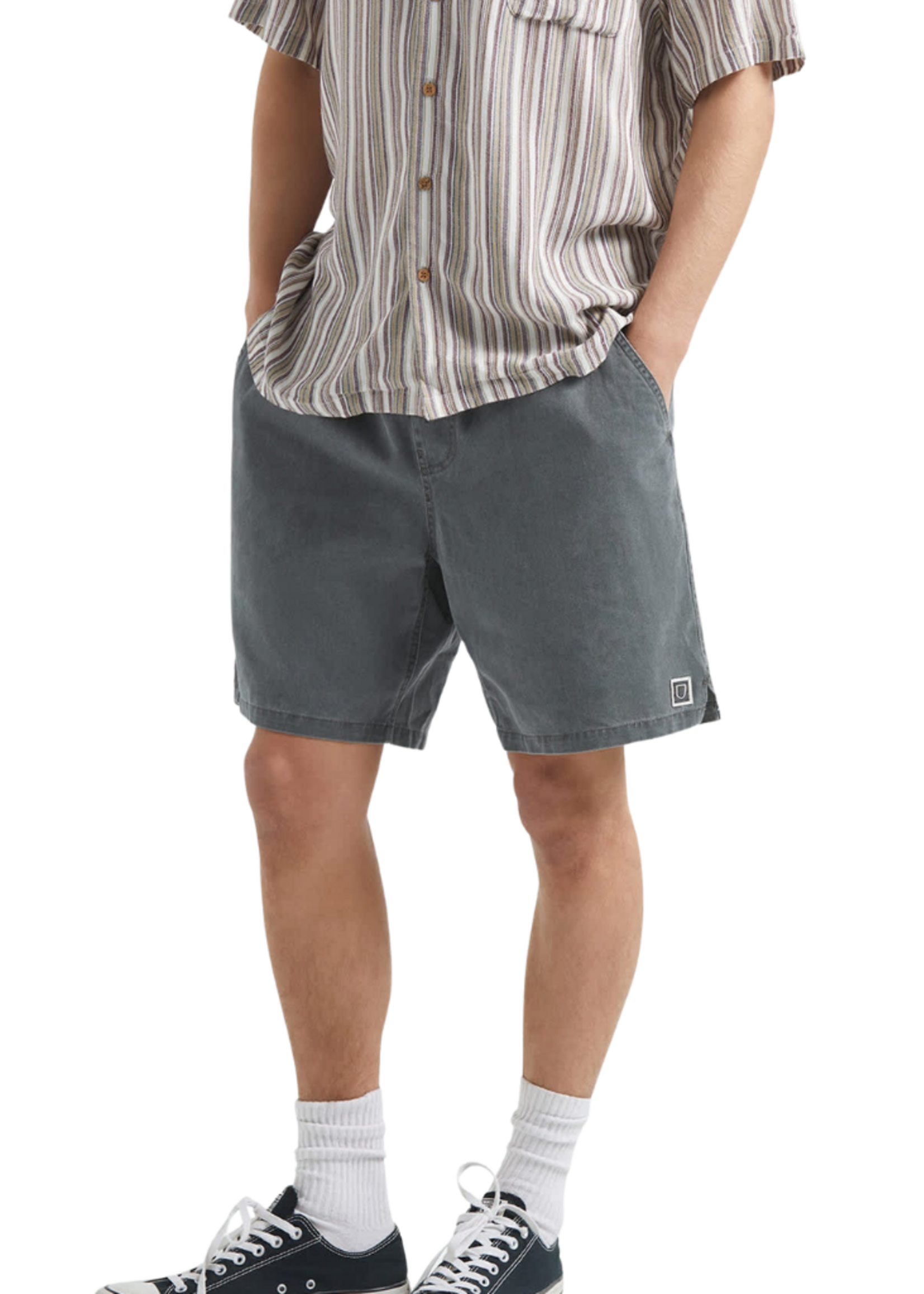 Brixton Men's Everyday Vintage Wash Short | Vintage Black