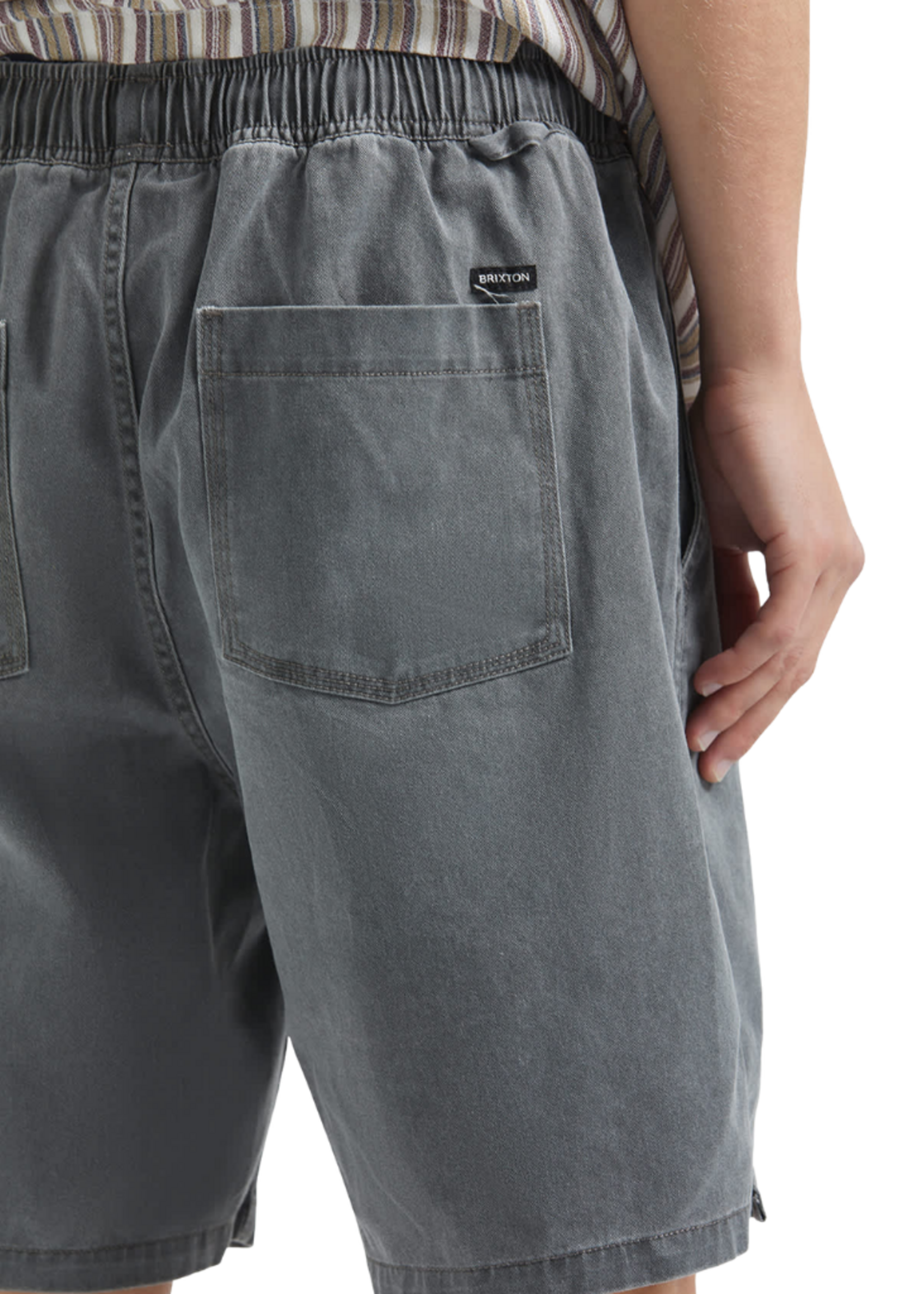 Brixton Men's Everyday Vintage Wash Short | Vintage Black