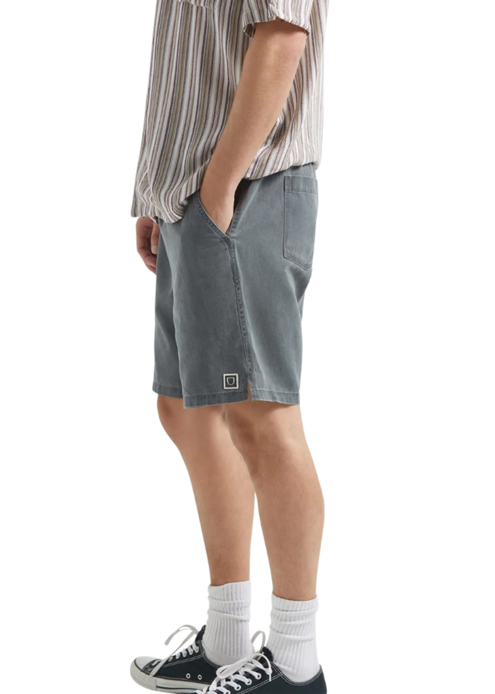 Brixton Men's Everyday Vintage Wash Short | Vintage Black