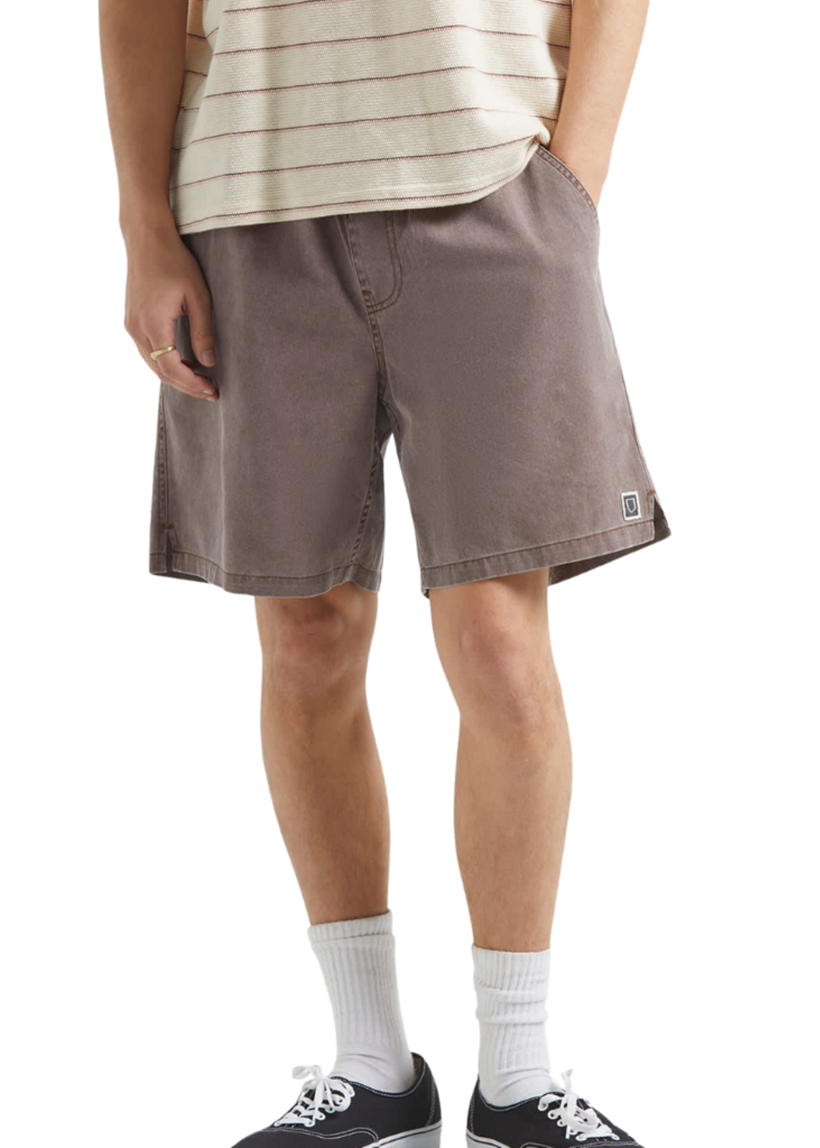 Brixton Men's Everyday Vintage Wash Short | Chocolate