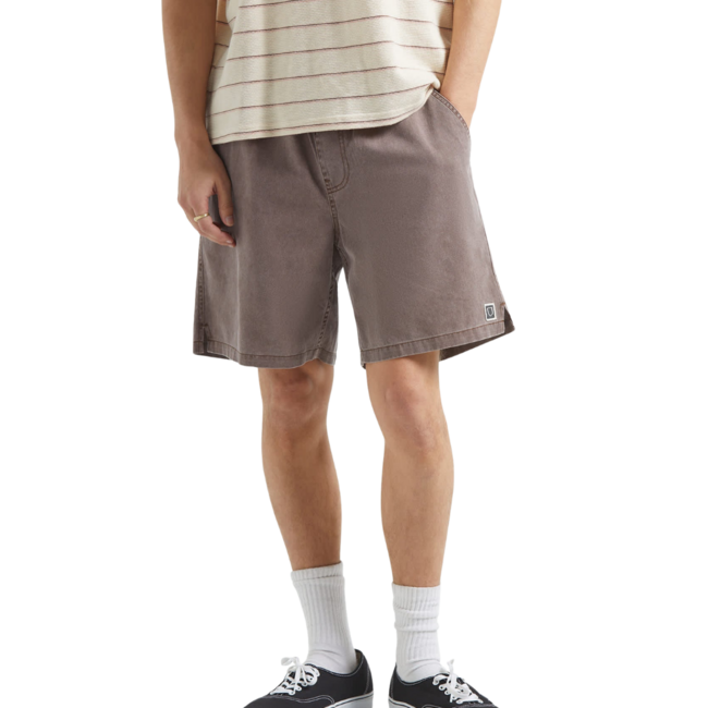 Brixton Men's Everyday Vintage Wash Short | Chocolate