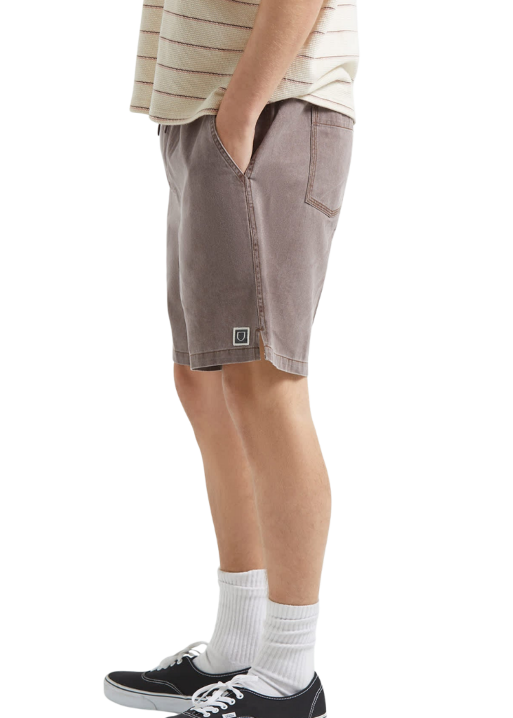 Brixton Men's Everyday Vintage Wash Short | Chocolate