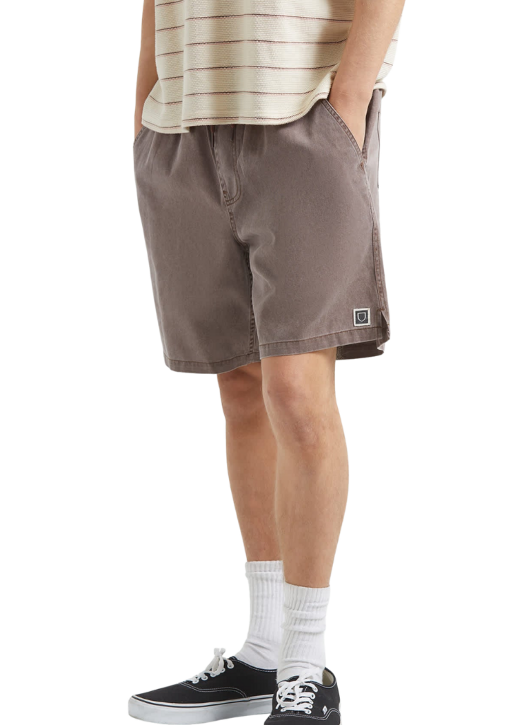 Brixton Men's Everyday Vintage Wash Short | Chocolate