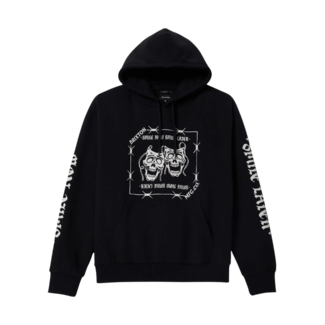 Brixton Smile Always Relaxed Hoodie | Black Worn Wash