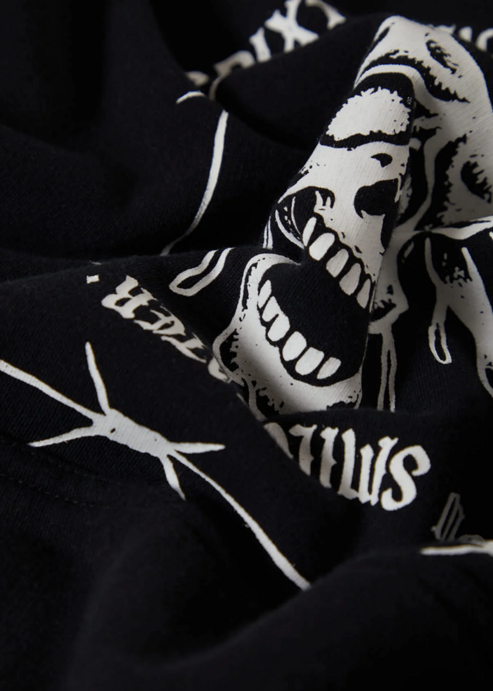 Brixton Men's Smile Always Relaxed Hoodie | Black Worn Wash