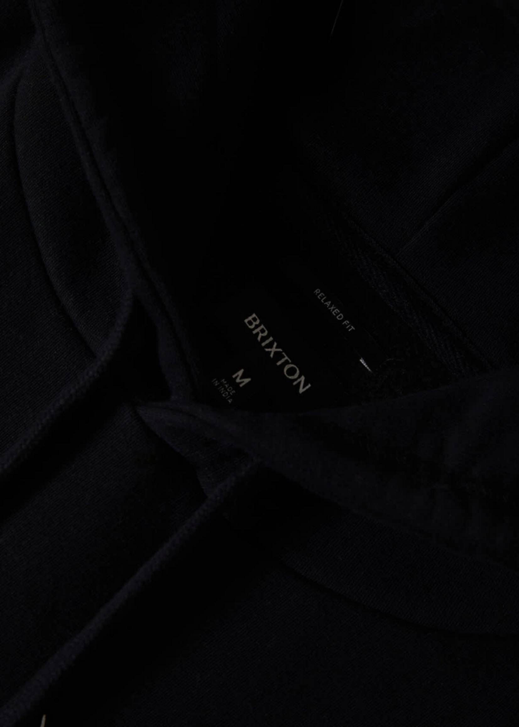 Brixton Men's Smile Always Relaxed Hoodie | Black Worn Wash