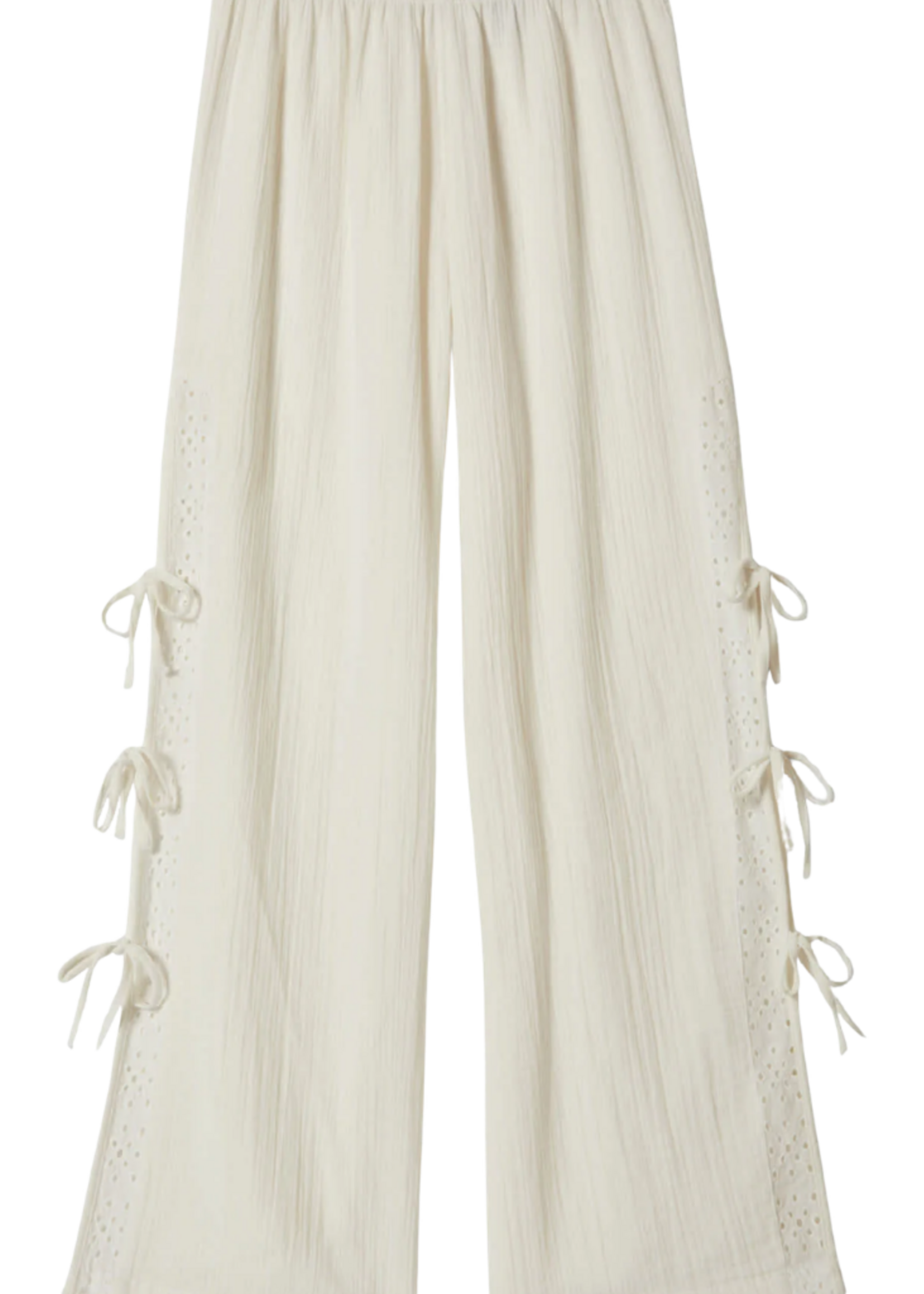 Brixton Women's Seaside Eyelet Wide Leg Pant | Off White Eyelet