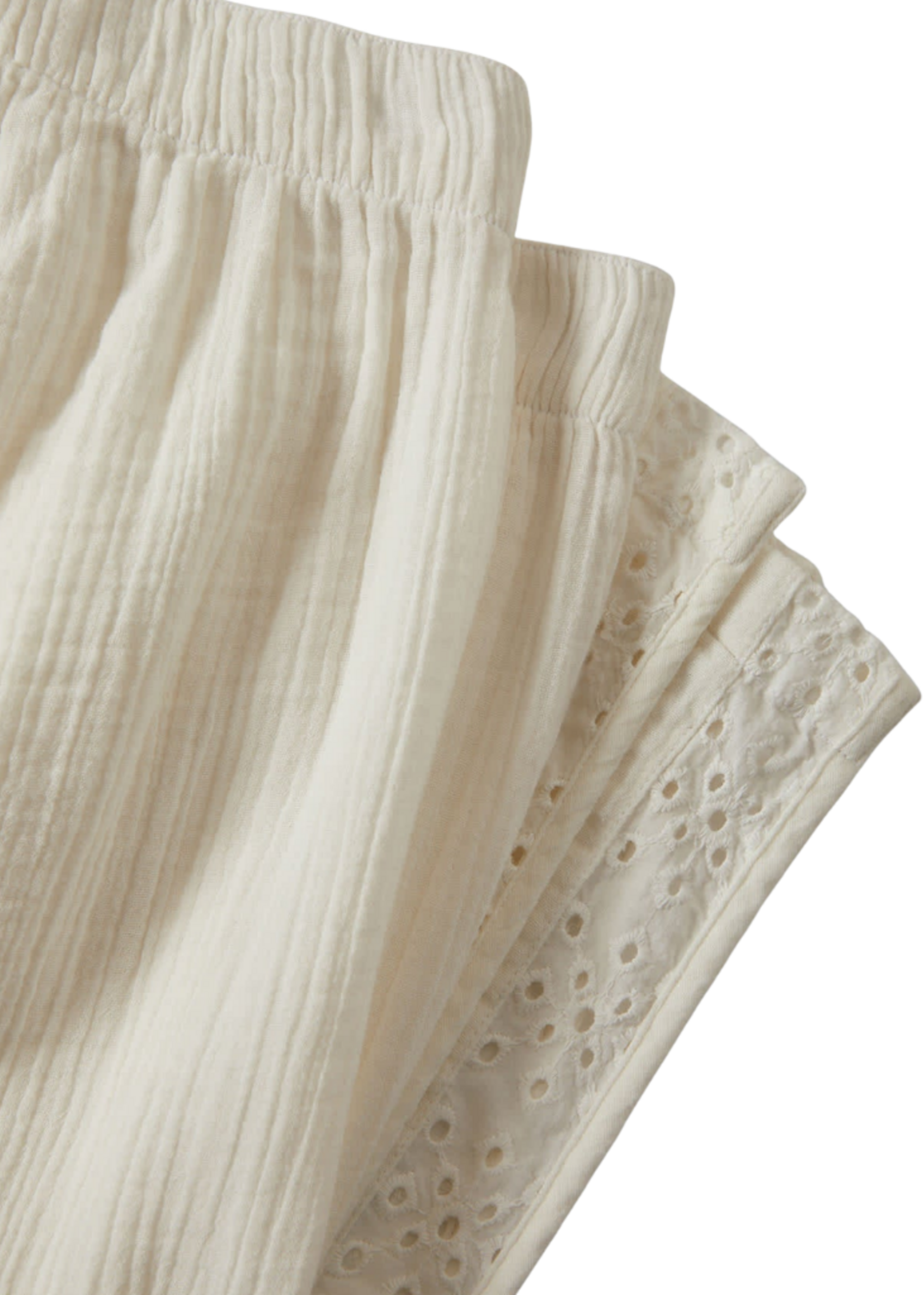 Brixton Women's Seaside Eyelet Wide Leg Pant | Off White Eyelet