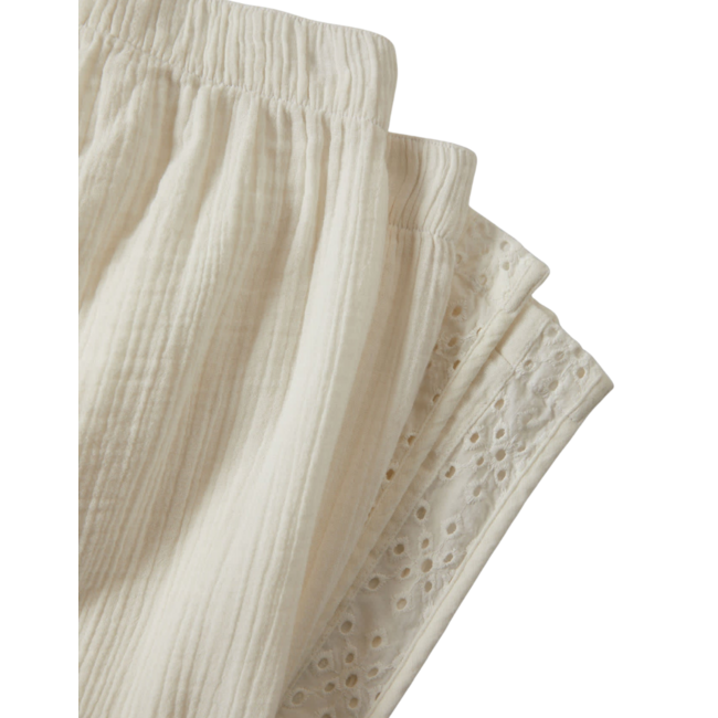 Brixton Women's Seaside Eyelet Wide Leg Pant | Off White Eyelet