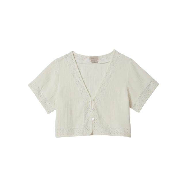 Brixton Women's Seaside Eyelet Top | Off White Eyelet
